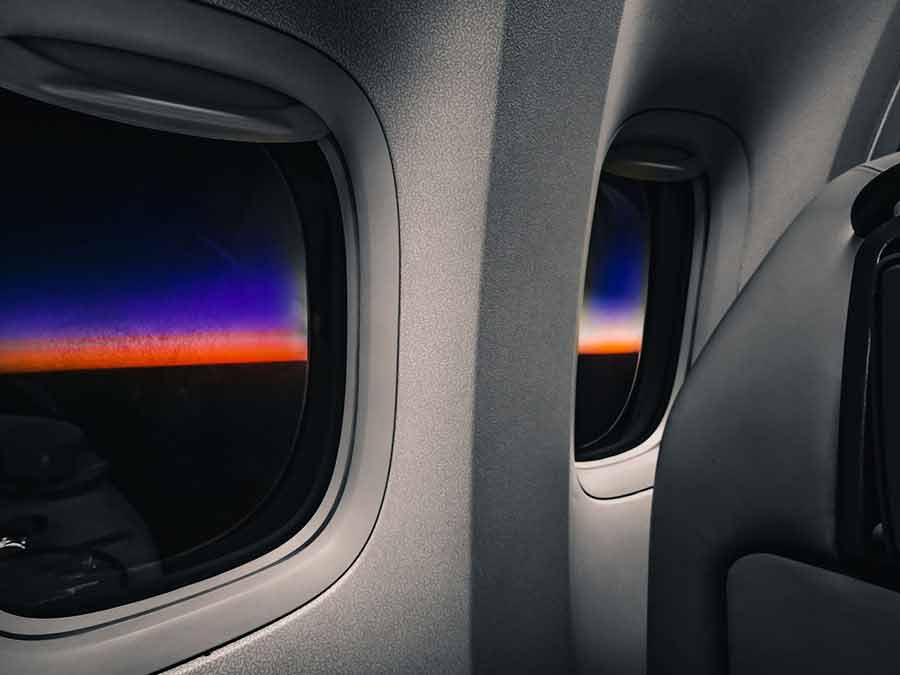 Why are window shades requested to be opened during takeoff?